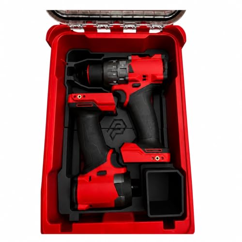 M18 Drill & Impact Driver Gen 4 Compatible Tool Insert | Fits PACKOUT Compact Organizer 48-22-8435 | PETG