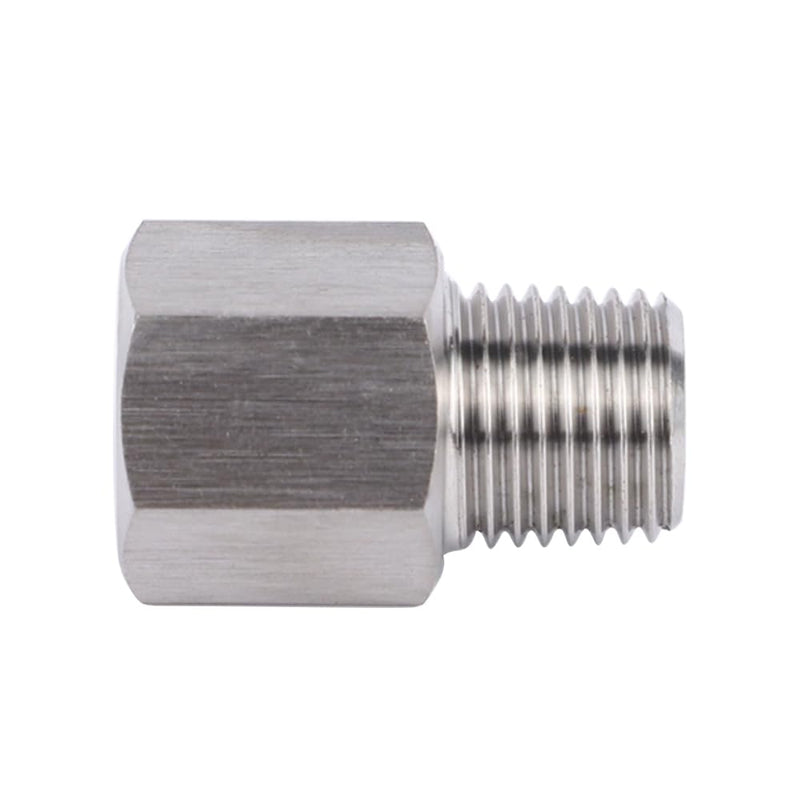 Stainless Steel 304 M22*1.5 Female Thread x 1/2" NPT Male Adapter Metric Convert NPT Pipe Fiiting for Pressure Gage 1pc M22*1.5 Female x 1/2" Male NPT