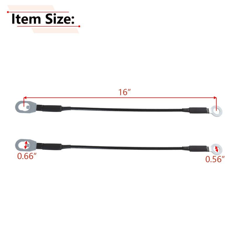 RLB-HILON Tailgate Cable Compatible with Nissan Frontier 1998 1999 2000 2001 2002 2003 2004 Year, Lift Gate Support Straps Pickup