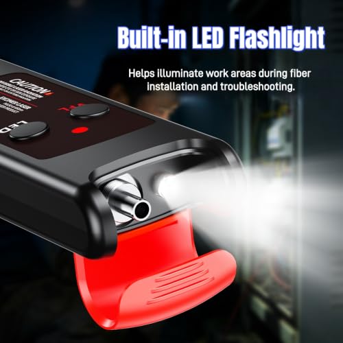 Portable VFL Red Light Fiber Optic Tester SC/FC/ST/LC LED Light (30KM) 30KM