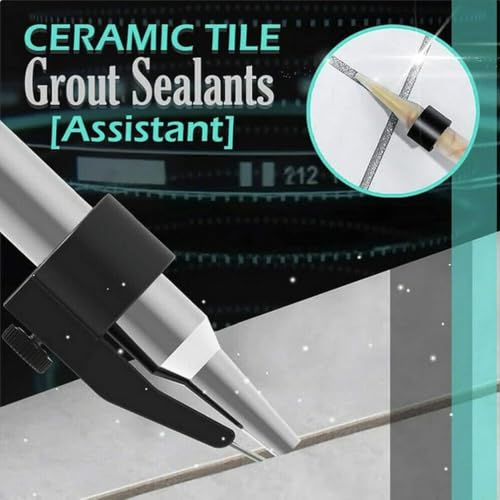3-Piece Tile Grout Caulk Nozzle Positioner Set, Black, 12 mm