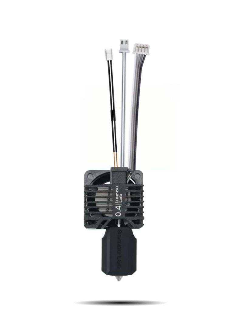 Bambuu Lab X1 Hotend Complete Kit – Full Assembly Hardened Steel Nozzle with Ceramic Heater, 0.4mm Nozzle, Cooling Fan & Heating Block | Bambu X1 Carbon Hotend Replacement for 3D Printing