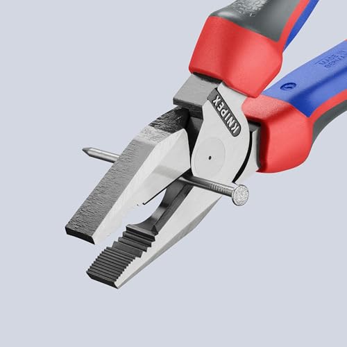 KNIPEX Tools - High Leverage Combination Pliers, Multi-Component (202225), 9 inches Comfort Grip