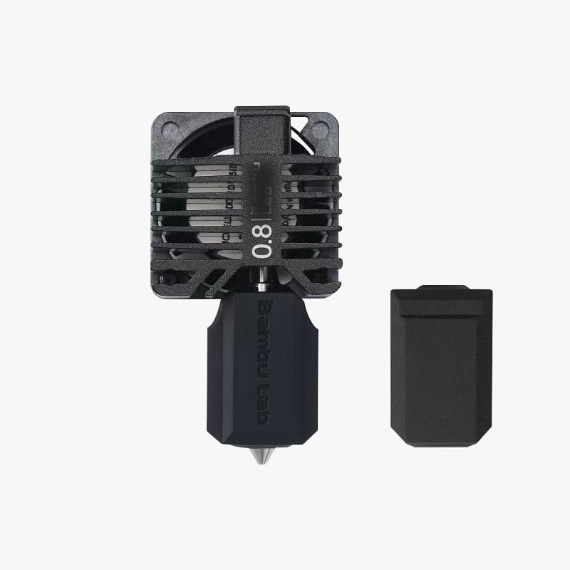 Upgraded Bamboo Original Hotend Complete Kit with Fan for Bambu Lab X1, X1C, X1 Carbon 3D Printer Full Assembly Extruder Hot End Kit Set (0.8mm) 0.8MM