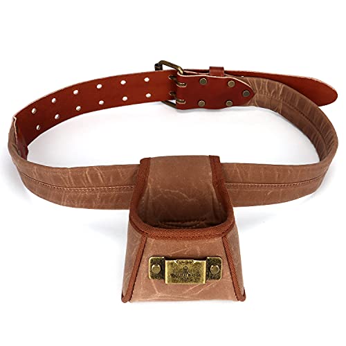 TOURBON Tool Belt Holster Screw Work Pouch with Tape Measure Clip