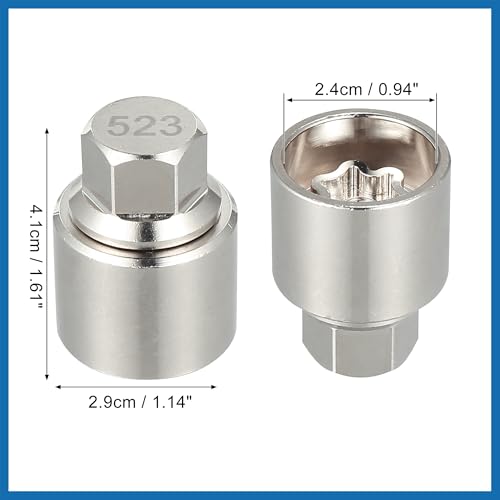 Car Metal Wheel Lock Lug Nut Anti Theft Socket Key for VW Touareg