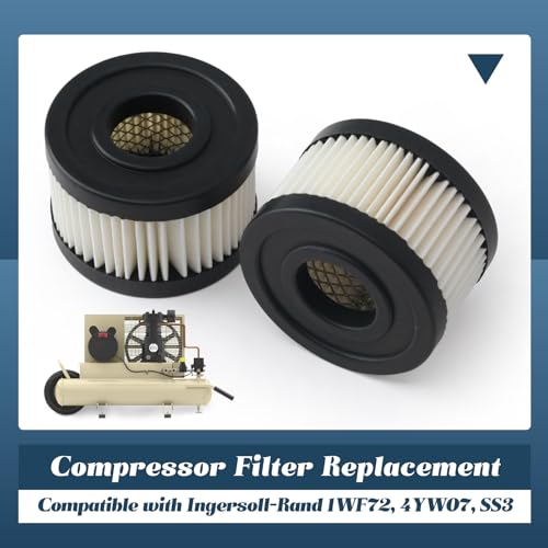 2 Pcs 70243712 Compressor Filter Element Compatible with Ingersoll-Rand 1WF72 4YW07 SS3