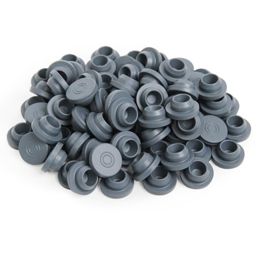 20mm Vial Crimper with 100 Pcs Flip Top Caps and 100 Pcs Self-healing Ports 20 mm Kit