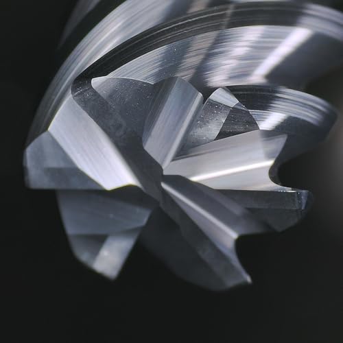 Tools Carbide End Mills,6 Flute Square Milling Cutter，High Helix Angle for High Hardness Steel Finshing Milling Processing - 1/4 Shank (1/4-3.5" 1PCS) Reduced Neck 1/4-3.5" 6F 1PC
