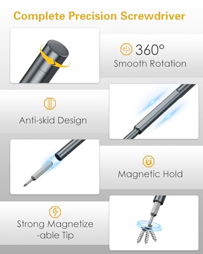 Bomivoi 71-in-1 Magnetic Ratchet Screwdriver Set, T Handle Screwdriver Sets