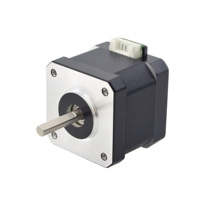 STEPPERONLINE Nema 17 Stepper Motor Bipolar 1.5A 42Ncm 42x42x38mm 1.8deg 4 Wires with 1m Cable and Connector (3 Pack) Black-1.8° 3