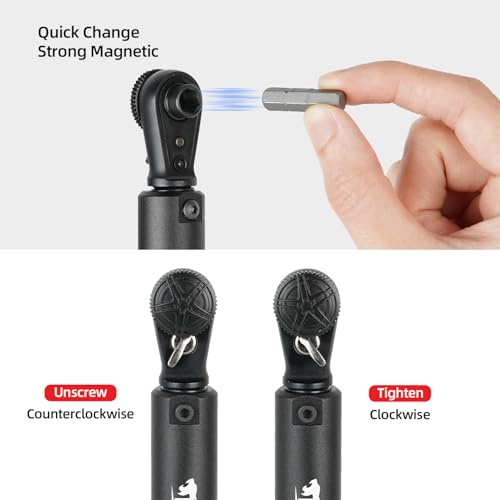 1/4 Drive Bike Torque Wrench, Preset Torque 2-14Nm, ±4% Precision