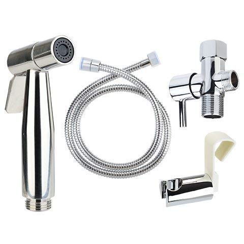 Brondell CSL-40 CleanSpa Luxury Hand Held Bidet Shattaf Sprayer, Silver 10.5 x 7 x 2.5 Inch