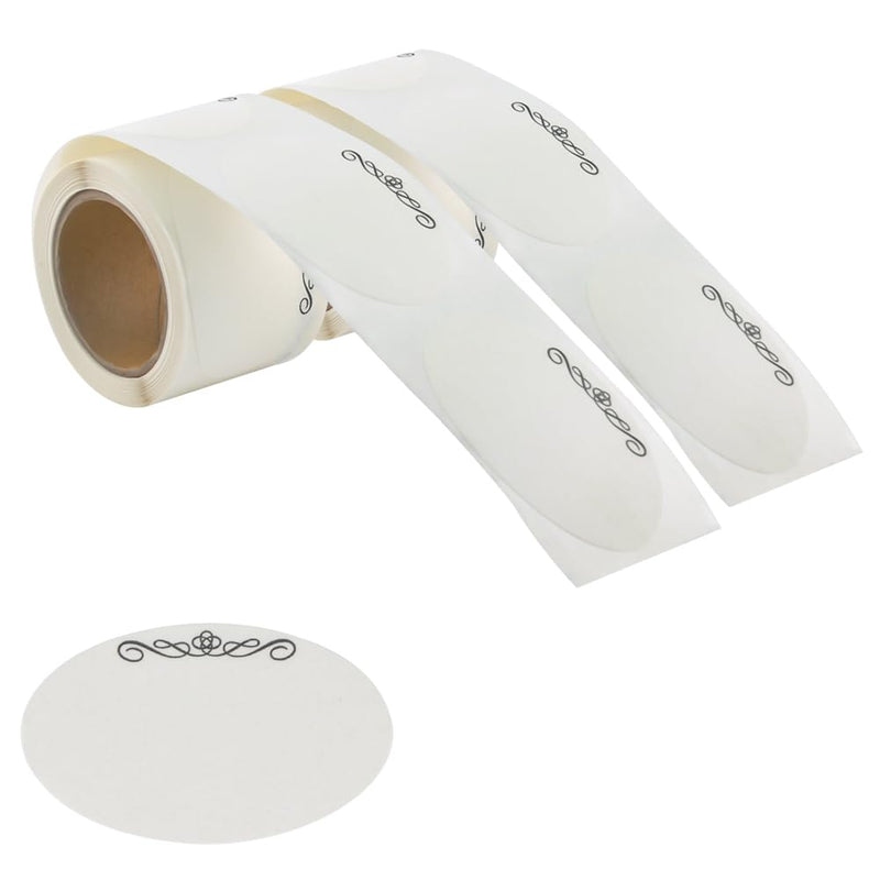 L LIKED 240 Stickers Dissolvable Food Labels for Containers 1 1/2" x 2 1/2" Canning Labels for Jars (Roll of 120) (2 Rolls) 1 Roll - 240 Labels