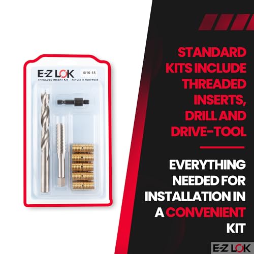 E-Z LOK Thread Repair Kit, 0.3125-18 5/16-18 Brass