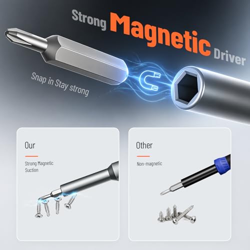 KATERK 80-in-1 Small Screwdriver Set Precision Mini Magnetic Repairs Tool 78