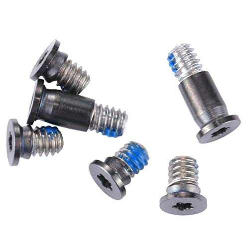Replacement 6pcs/Set Bottom case Screws + 1pcs 5 Point Pentalobe Screwdriver for MacBook Retina 13'' A1706 (EMC 3071) (EMC 3163) with Touch Bar, A1989 EMC(3214) MR9Q2LL/A, A2251 MWP42LL/A 2018 (Gray) Gray + Screwdriver