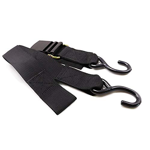 MEILI Heavy Duty Boat Trailer Transom Strap (2PK) - 2 inch x 48 inch Adjustable Marine Boat Tie Down Straps to Trailer (Shipped from USA) with Quick Release Buckle1200 LBS Capacity Securely
