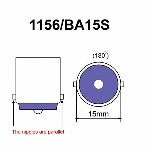 10 Pcs Extremely Super Bright 1156 1141 1003 BA15S 68-SMD LED Replacement Light Bulbs for RV Indoor Lights(10-Pack, Pure White (6000K-6500K Color Temputure)) 10-Pack Pure white (Color temperature 6000K-6500K)