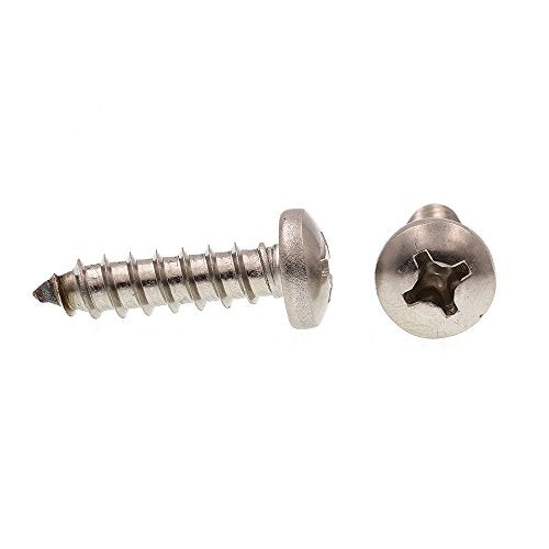 Prime-Line 9021298 Sheet Metal Screws, Self-Tapping, Pan Head, Phillips Drive, #14 X 1 in (100 Pack)