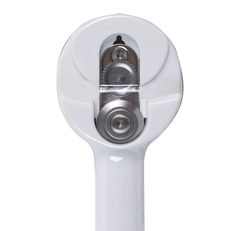Joseph Joseph Can-Do Plus Compact Can Opener Manual Easy Twist Pull Tab Stainless Steel Portable Space-Saving, White