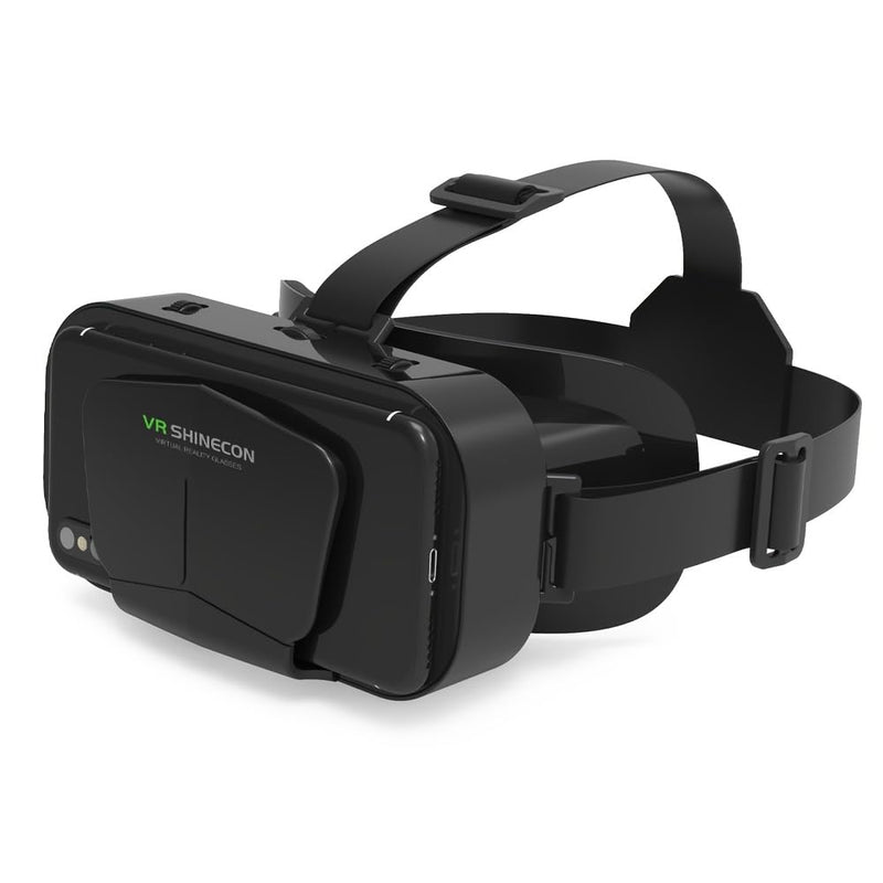 VR Headset 3D VR Glasses, Universal Virtual Reality Goggles, Support 360°Panorama Large Screen, an-ti Bluelight Adjustable Pupil Distance Eye Protection VR Goggles for Movies Games Gift