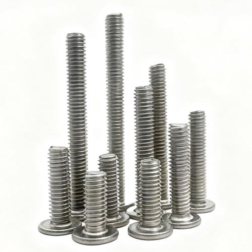 30pcs Low Flat Head Allen Cap Ultra Thin Hex Socket Screw Bolt, 304 Stainless Steel, Fully Threaded (M4-0.7mm x25mm) M4x25mm