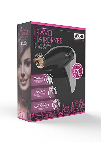 Wahl Compact Foldable Travel Hair Dryer with Worldwide Voltage