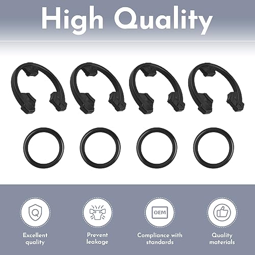7337563 Water Softener Clip Kit 7116713 Clip (WS60X10004, 1205500, 1205500) and O-Ring Kit (7337571, 7170288, WS03X10025) Compatible with Kenmore, GE, EcoPure, Sears