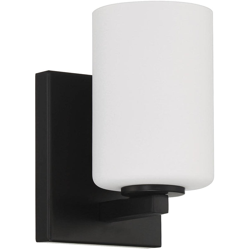 Access Lighting 62621-MBL/OPL Sienna Wall Sconce, 1-Light 60 Watts, Matte Black