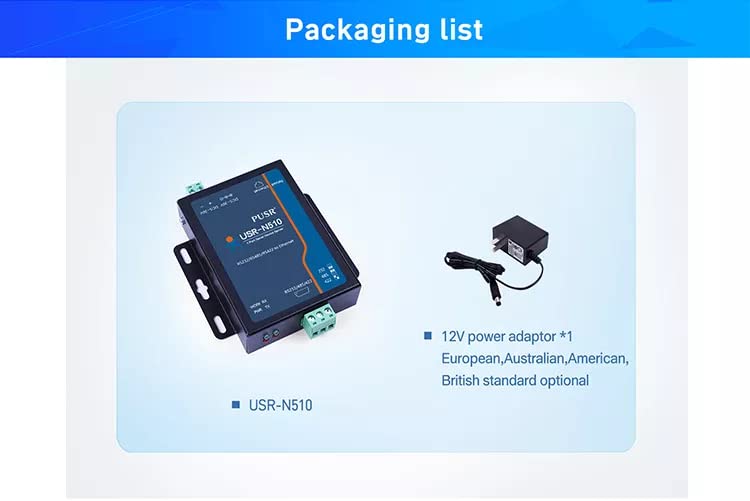 USR-N510-H7-4 RS485 Port Modbus to MQTT IoT Gateway Ethernet Device Servers X 1 Set