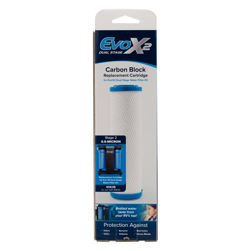 Camco 40638-A Carbon Block Replacement Cartridge 1 Count (Pack of 1)