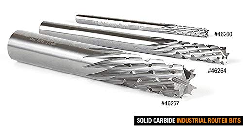 Amana Tool - 46262 Solid Carbide CNC Spiral Carbon Graphite & Carbon Fiber Panel Cutting 3 0.1875 inches