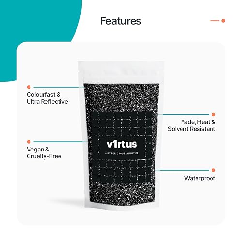 Black Glitter Grout Additive 100g Grout Glitter Black