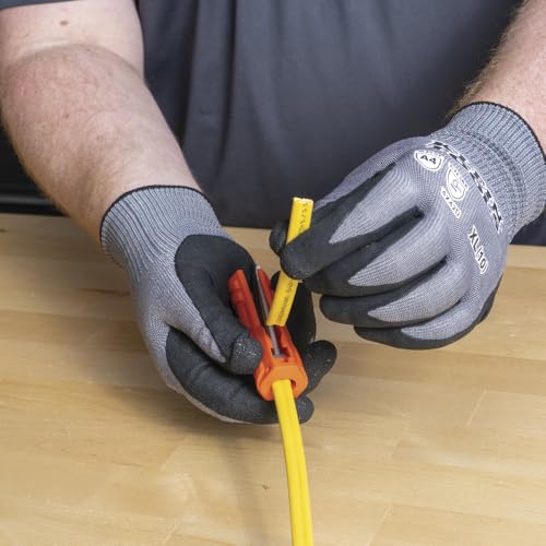 Klein Tools L1412 5-in-1 Cable Stripping Tool for 12-14 AWG, NM Cable Ripper (12/2 and 14/2 Romex), Magnetic with Wire Looping Hole (Pack of 2) (Pack of 2)