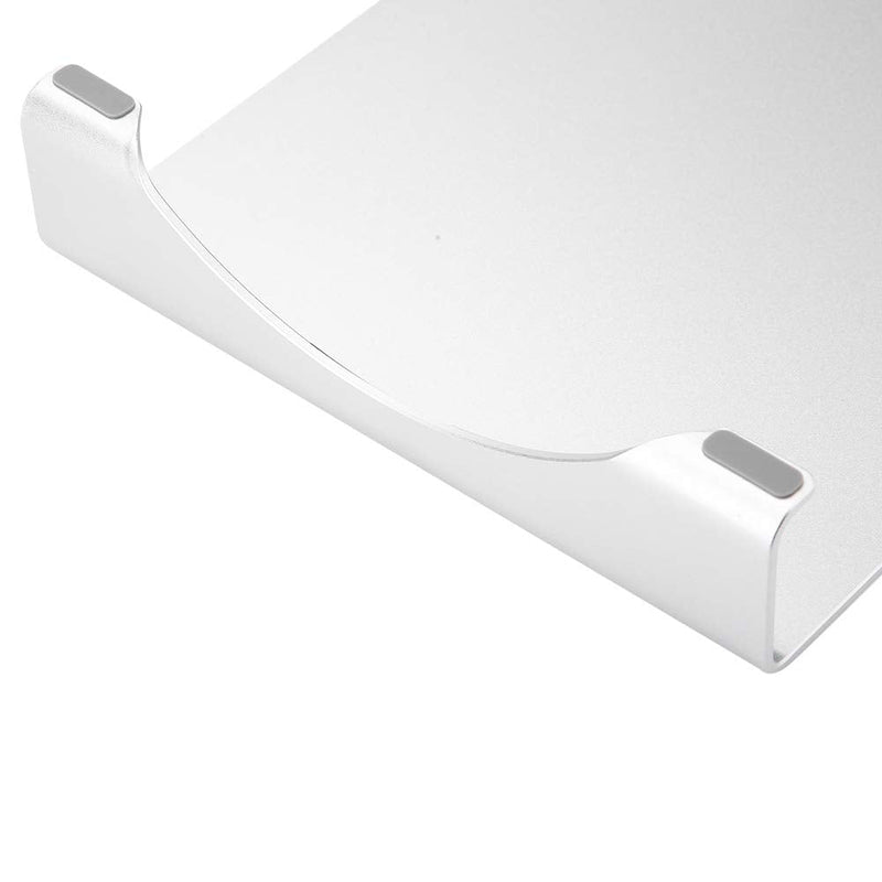 Heayzoki Desk Monitor Stand Riser,Aluminum Alloy Monitor Stand Riser,for Notebook Laptop Computer Desk Stand Organizer Shelf,Delicate Workmanship, Feel,Silver