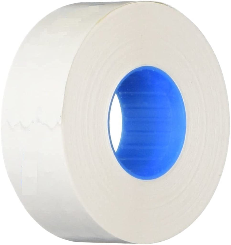 Veltec Premium 2212 Pricing Labels for Garvey and Contact 22-6 22-7 22-8 Price Gun - 9 Rolls, 11,000 Labels and Free Inker (White) White