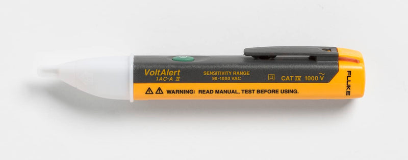 Fluke 1AC II VoltAlert Non-Contact Voltage Tester, Pocket-Sized, 90-1000V AC, Audible Beeper, CAT IV Rating 1AC-A1-II, 90-1000V
