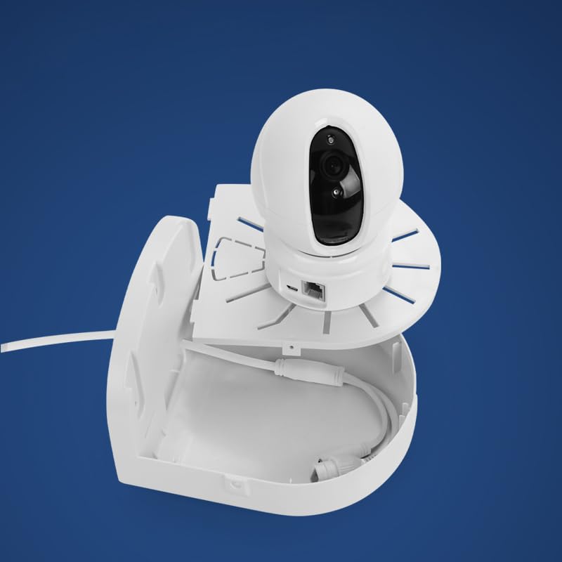 Indoor Outdoor Camera Bracket ABS Plastic Wall Mount L-Shaped Bracket for Security Dome IP Camera Mounting, Junction Box Cable Management (4.5in-SL-4PACK) 4.5in-SL-4PACK