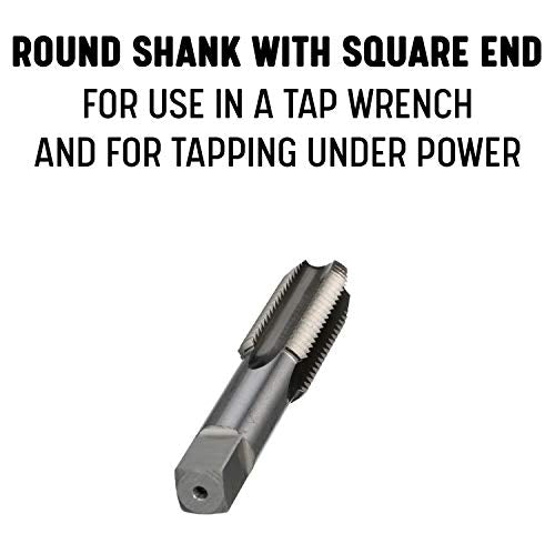 Drill America 37/64"-28 UNS High Speed Steel Plug Tap (.578-28 Tap), (Pack of 1)