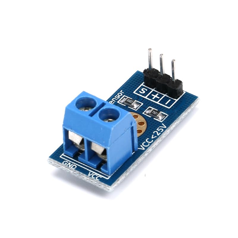 10Pcs DC 0–25V Voltage Detection Sensor Module, Analog Voltage Divider Board for Microcontroller ADC Input, 3.3V/5V Compatible, Screw Terminal Interface