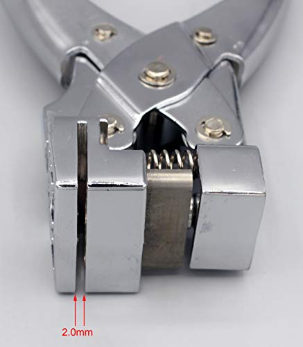 Heavy Duty Steel Handheld Hanger Hole Punch Airplane Shape Punch Euro Slot Punch Butterfly Hole Punch T-Hook Clamp Pliers for Paper PVC Card