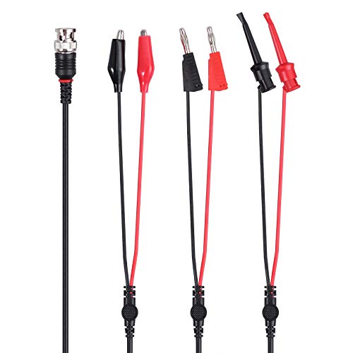 Proster BNC Test Lead Kit - 4 Cables: Alligator/Hook/Stack/Coaxial
