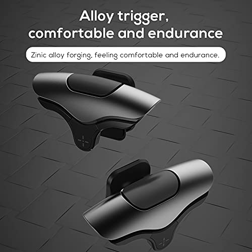 Mobile Gaming FPS Triggers Joystick Shoot Aim Buttons Zero Latency Game for Touch Screen Cellphone Controller Compatible with Call of Duty Warzone, PUBG, Free Fire, Android & iPhone 1 Pair