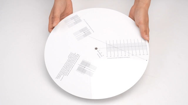 Turntable Strobe Disc Stroboscope Mat, Stroboscope Disc Rotational Speed Detection Turntables Calibration Disc for Record Player