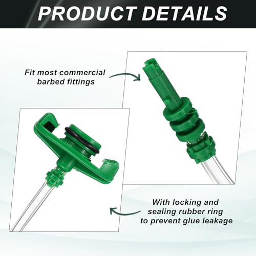 uxcell 3 Pcs Air Tube 30cc Glue Adhesive Dispenser Syringes Connector Adapter Replacement for Industrial Glue Liquid Cartridge Dispensing Accessories