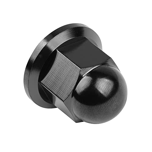 Titanium M6 M8 M10 Dome Head Acorn Nuts (M10, Black)