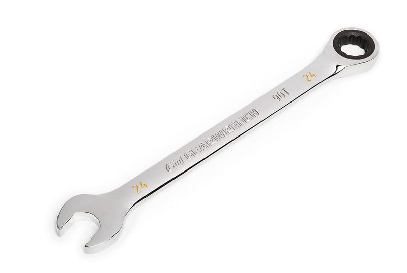 GEARWRENCH 24mm 4 Degree Swing Arch 12 Point Ratcheting Combination Wrench - 86924