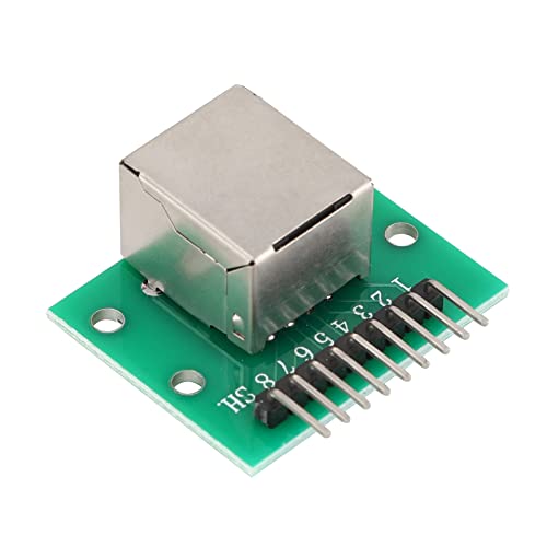 5Pcs Horizontal RJ45 8Pin PCB Board Network Port Test Module Horizontal Socket