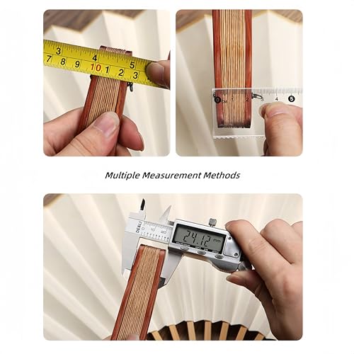 5 pcs Fan Repair Accessories (17mm,19mm,21mm,23mm,25mm),Repair Your Favorite Folding Fan,Complete Kit with Shaft Rivets Easy to Use Nail Kit